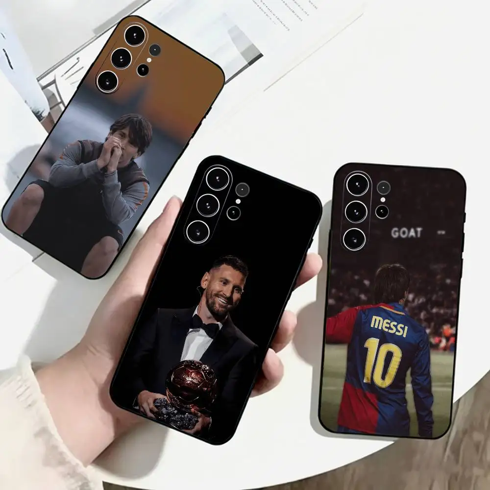 Football Star Lionel-L M-Messi  Phone Case Black Silicone Soft For Samsung S25,S24,S21,S22,S23,S30,Ultra,S20,Plus,Fe,Lite