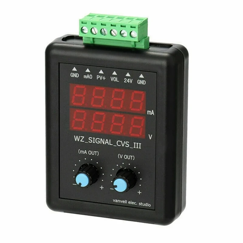 Регулируемый генератор сигналов 4-20 мА, инструмент для моделирования источника постоянного тока 0-10 В, калибратор передатчика тока и напряжения 24 В