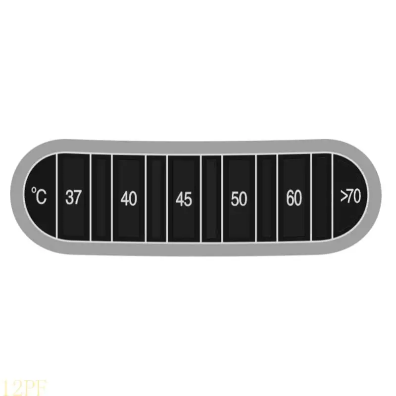 2/4/8pc Adhesive Water Bottle Thermometers Strips Coffee Cup Thermometers Sticker Displays in Degrees for Test Water Temperature