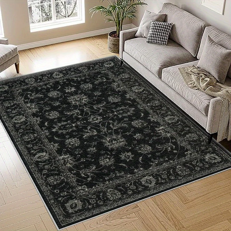 Waterproof Non Slip Rectangle Carpet Stain Resistant Soft Rug For High Traffic Outdoor Entryway Use