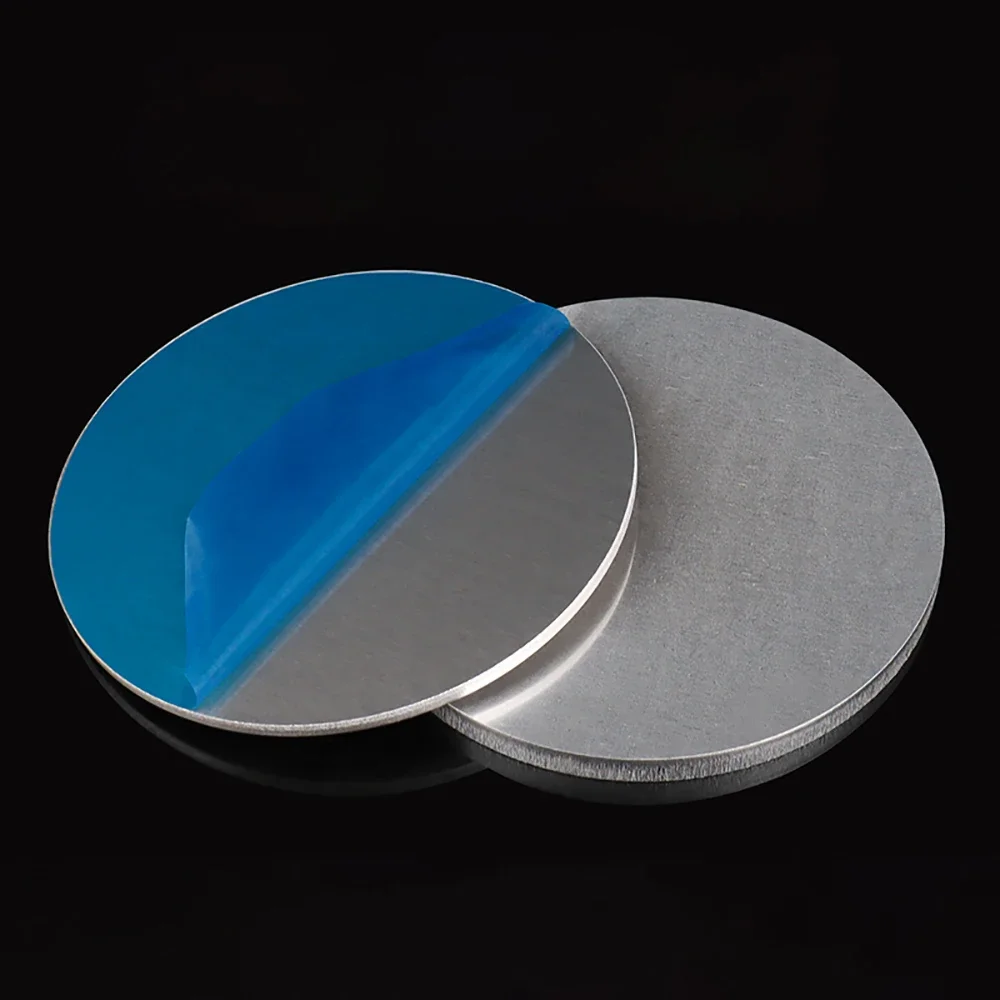 50/60/80/100/120mm Aluminum Round Disc 0.5mm~10mm Thick 1060 Pure Aluminum Sheet for DIY Craft Metal Crafting