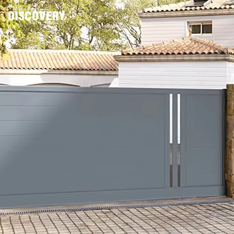 Modern Design Wholesale Aluminum Sliding Gate Garden Cheap Aluminium Driveway Sliding Gate Price