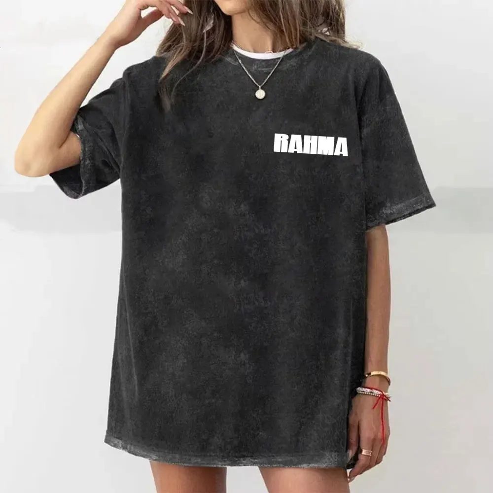 

Washed Vintage Rapper Zamdane RAHMA Album Graphic T-shirt Men Hip Hop Fashion Pop Music T-shirts Men's Casual Oversized T Shirts