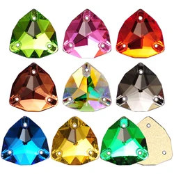 Mix Colors Crystal Trilliant Strass Sew on Stones K9 Glass Crystal Craft Sewing Rhinestones for Wedding Dresses Decoration