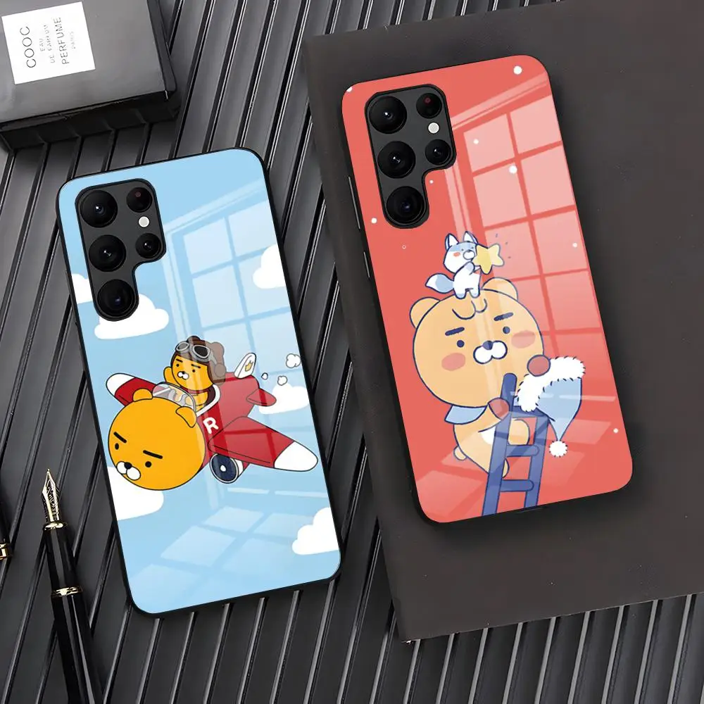 Choonsik Kakao Kakaotalk Phone Case For Samsung A27 A37 A33 5G A54 A36 A35 A56 A52 A17 Shockproof Glass Cover