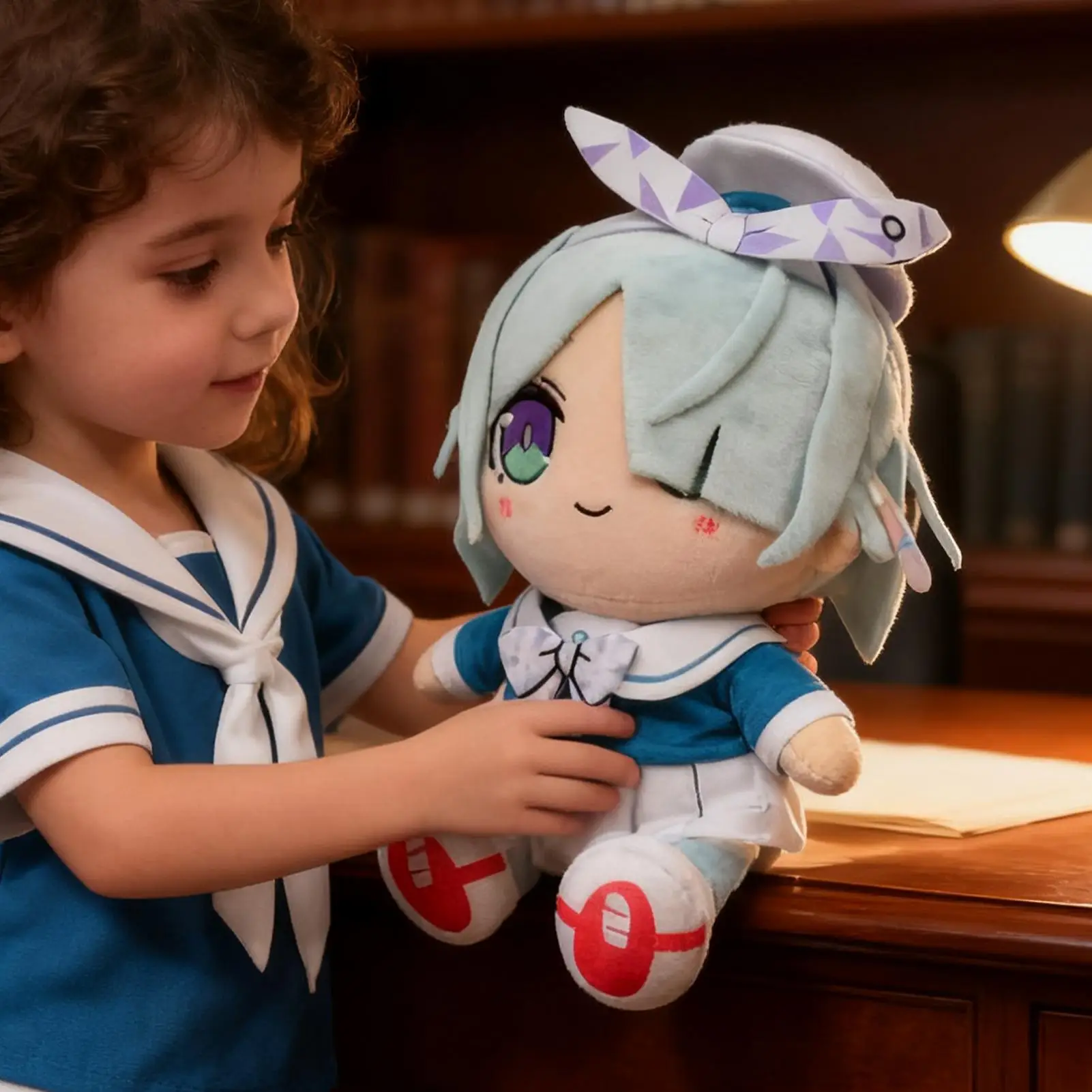 

2026 новая мягкая игровая анимированная кукла с седыми волосами и равномерным дизайном, плюшевая мягкая плюшевая кукла для видеоигр для детей, подарки для фанатов