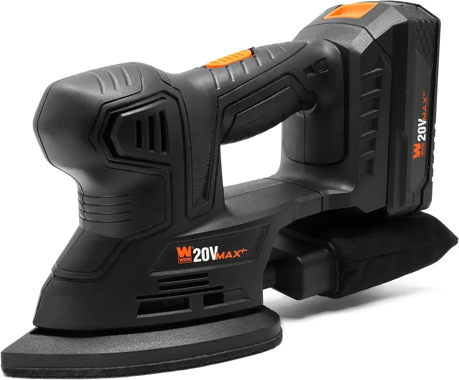 

Cordless Palm Sander with 20V Max 2.0 Ah Lithium-Ion Battery and Charger (20401) Black