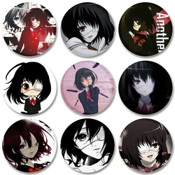 32/44/58mm Anime Another Cartoon Character Mei Misaki Lapel Pins Creative Round Brooches Badge for Backpack Accessories Gifts