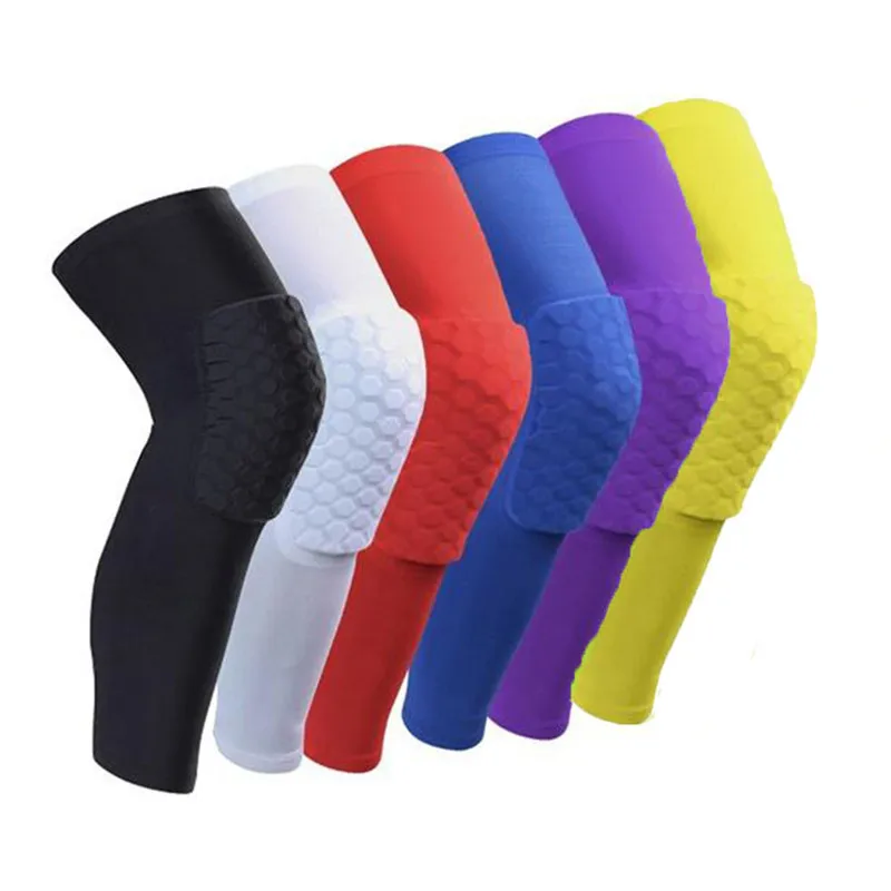 New Sports Safety Knee Pad Anti-collision Ventilation Volleyball Basketball Kneepad Compression Socks Knee Honeycomb Wraps Brace