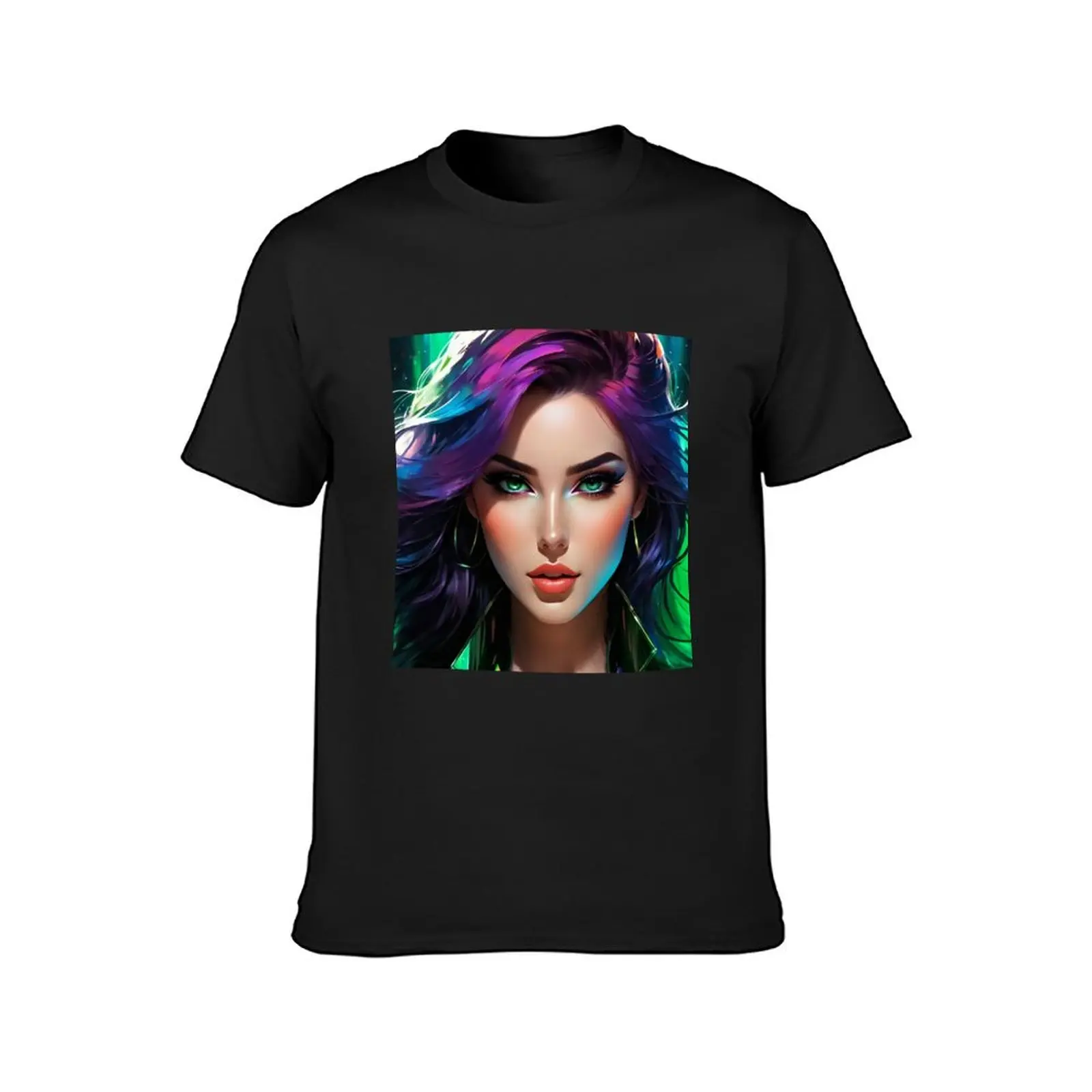 Colorful portrait #1 T-Shirt plus size tops quick-drying t shirts for men