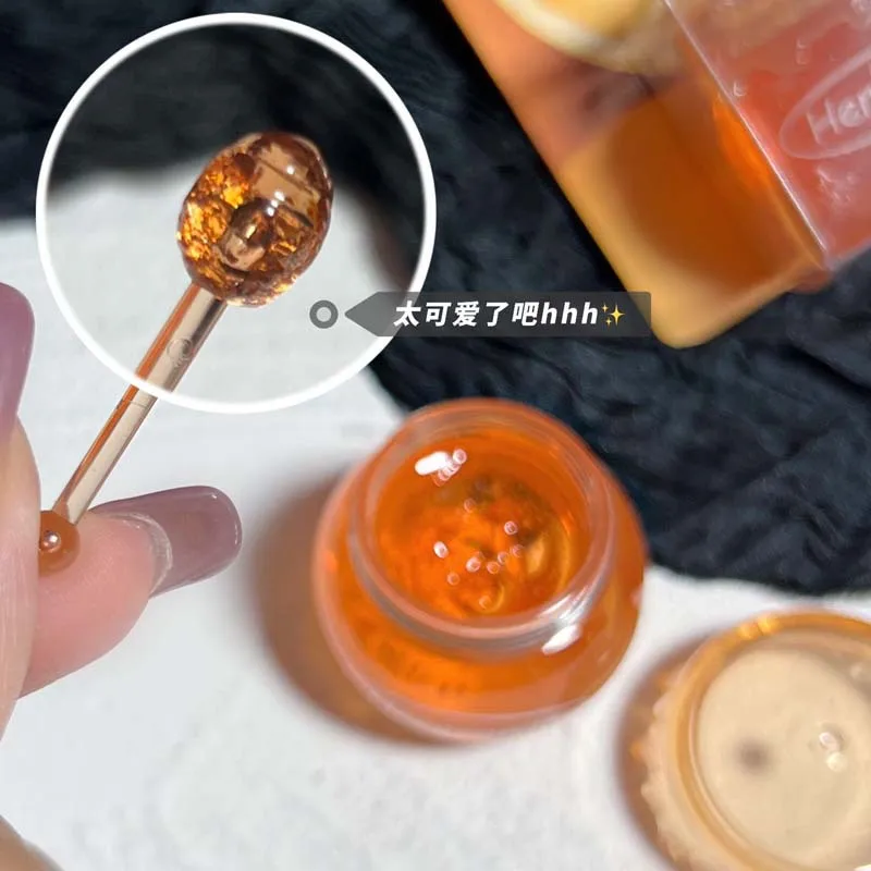 HERORANGE Honey Jar Lip Mask Dilutes Lip Lines, Moisturizes and Prevents Chapped Lips in Autumn and Winter