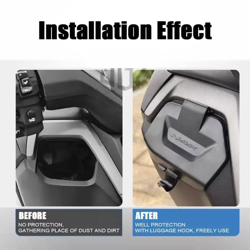 For Yamaha NMAX V3 Nmax 155 2025 Accessories Motorcycle Tool Box Storage Cover Lid Side Pocket Waterproof Cover