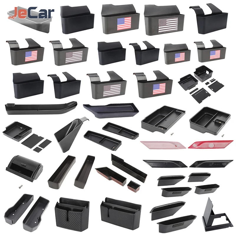 JeCar Car Storage Box Center Control Gear Shift  Boxes Stowing Tidying For Ford Bronco 2021+ Armrest Boxes Organizer Accessories