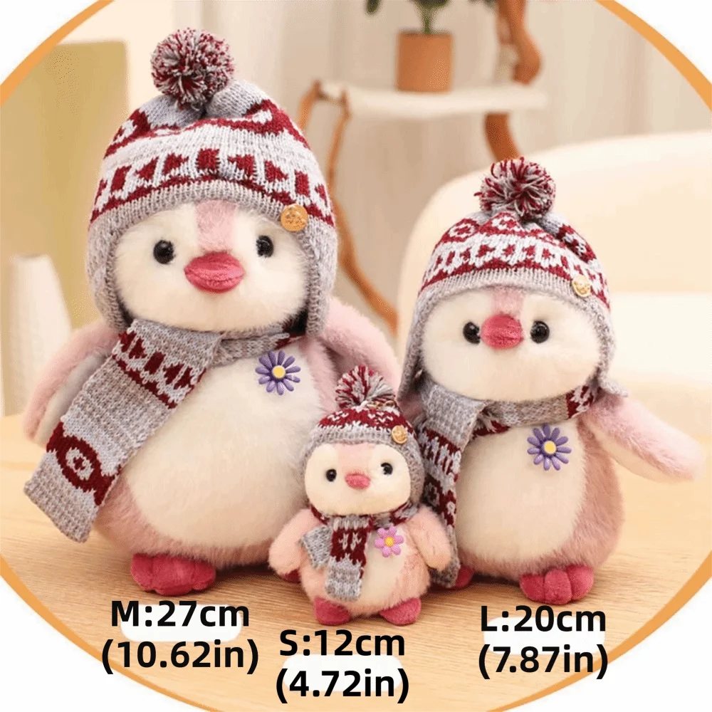 Cute Fluffy Soft Penguin Doll Plush Toy Children Gits Pink Grey Blue Penguin Plush Doll Cartoon Kawaii Doll Home Decor