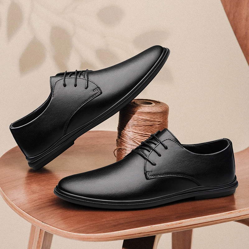 Vestido masculino sapatos casuais de alta qualidade britânico negócios sapatos de trabalho masculino outono sola macia confortável sapato de festa tênis