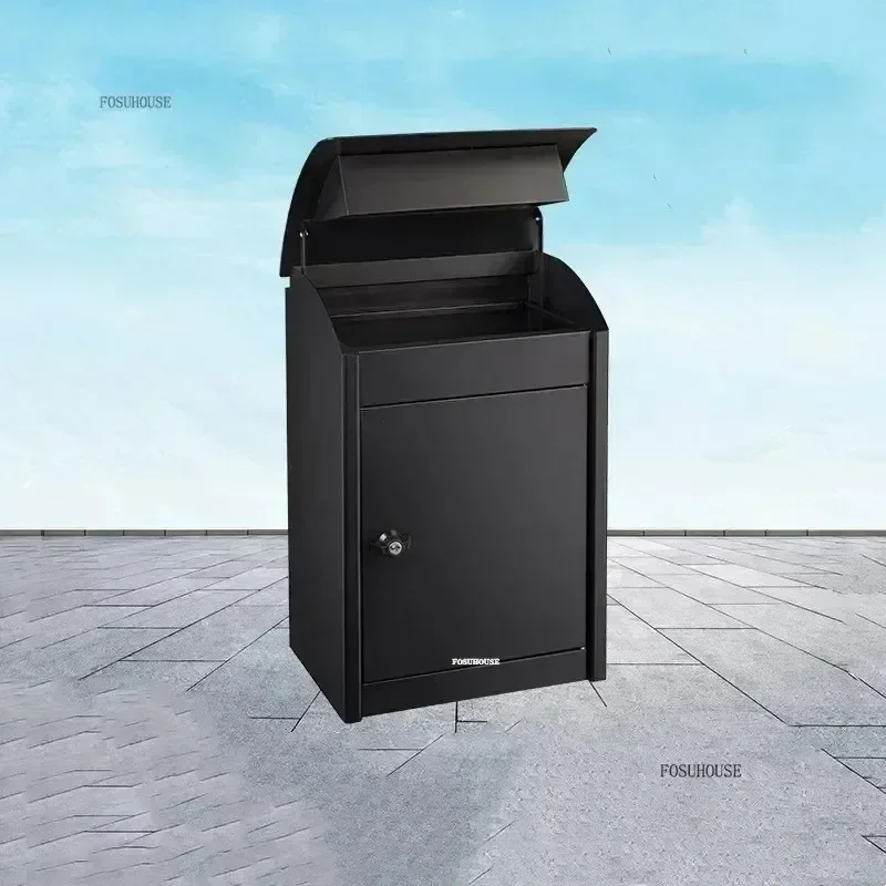 Storage Post Box Outdoor Matel Large Parcel Box Wall Mount Package Delivery Drop Letter Mailbox Security Lockable n