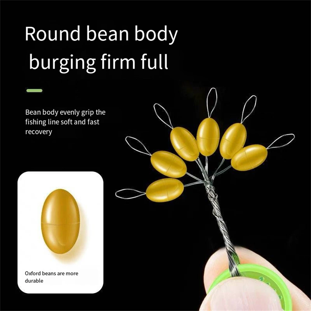 Silicone Space Bean Profession Fishing Float Resistance Anti-Strand Fishing Line Gear Connector Stopper Fishing Tools