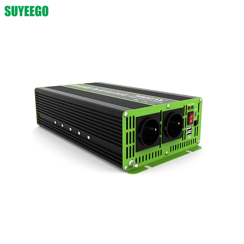 

SUYEEGO Off Grid Инвертор 12 В 24 В до 110 В 3000 Вт 6000 Вт постоянного тока в переменный автомобильный инвертор Rv Power Чистая синусоида