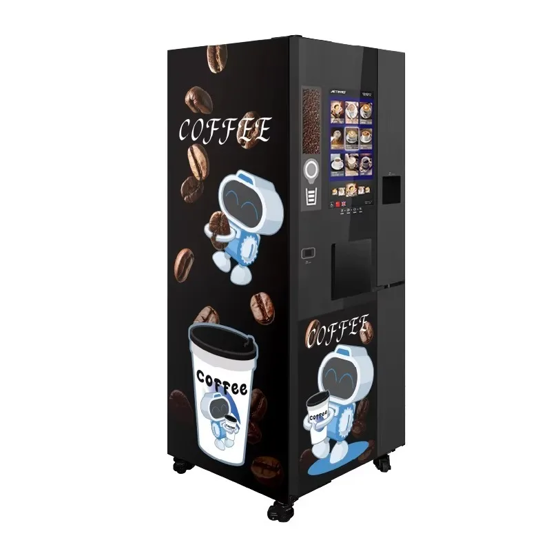آلة المشروبات الأوتوماتيكية بالكامل للاستخدام التجاري، تحميز ميزة القهوة المطحونة الطازجة