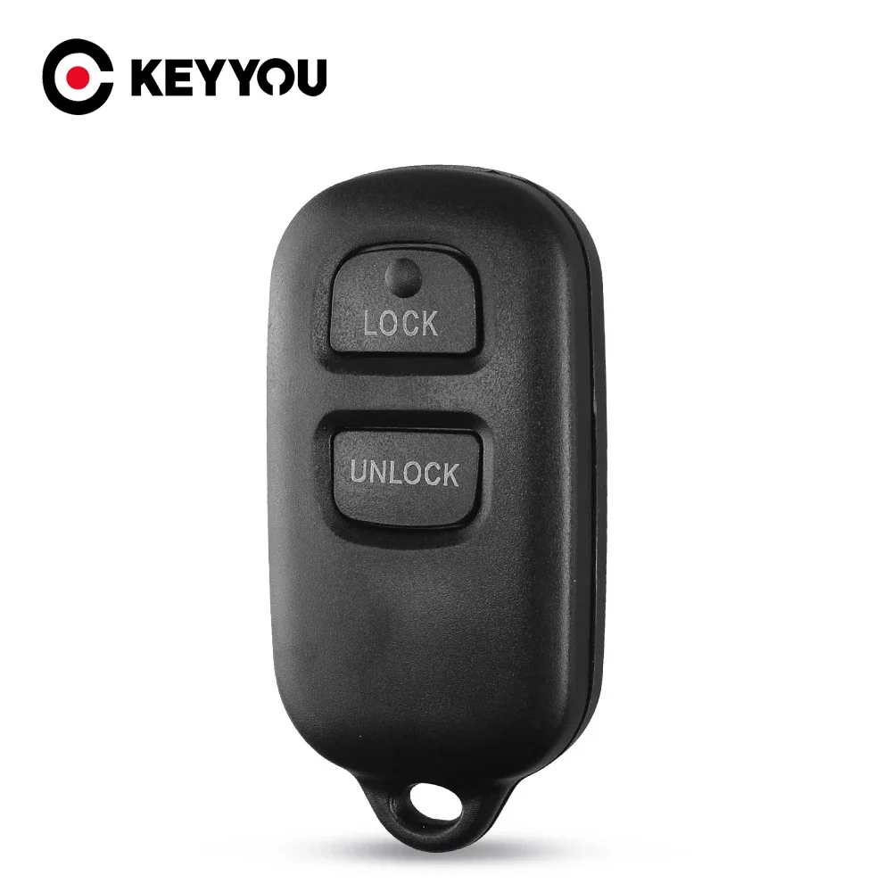 KEYYOU wymiana obudowa pilota z kluczykiem samochodowym pokrowiec na toyotę RAV Cruiser 4runner Camry Celica Echo Highlander 2003 2/3 przyciski + paniki