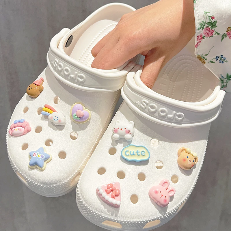 

Rainbow Animals Shoe Charm DIY Shoe Decorations Button Accessories for Hole Shoe Bogg Bag Slides Sandals Clogs Kids Gifts