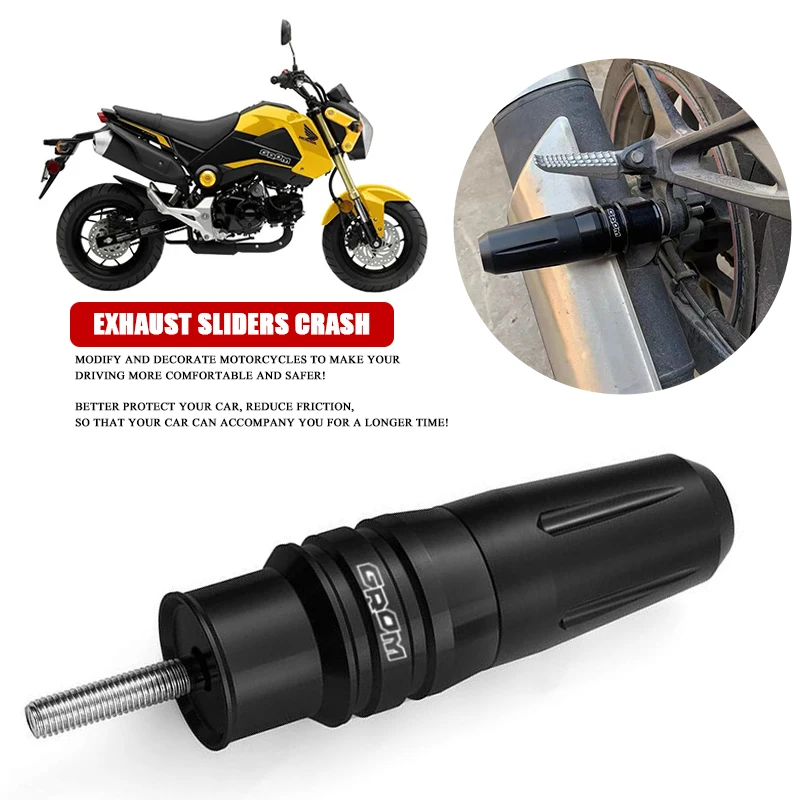 FOR GROM MSX125 2014 2015 2016 2017 2018 2019 Motorbike CNC accessories Exhaust Frame Sliders Crash Pads Falling Protector