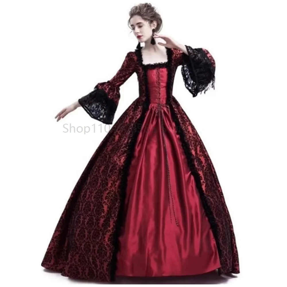 

Victorian Dresses for Women Vintage Court Masquerade Dress Medieval Gothic Lolita Party Swinging Evening Gown