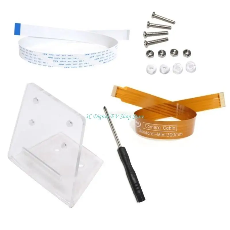 E74D Acrylic Housing Stand For Pi Module 3 Camera Case No Tool Required