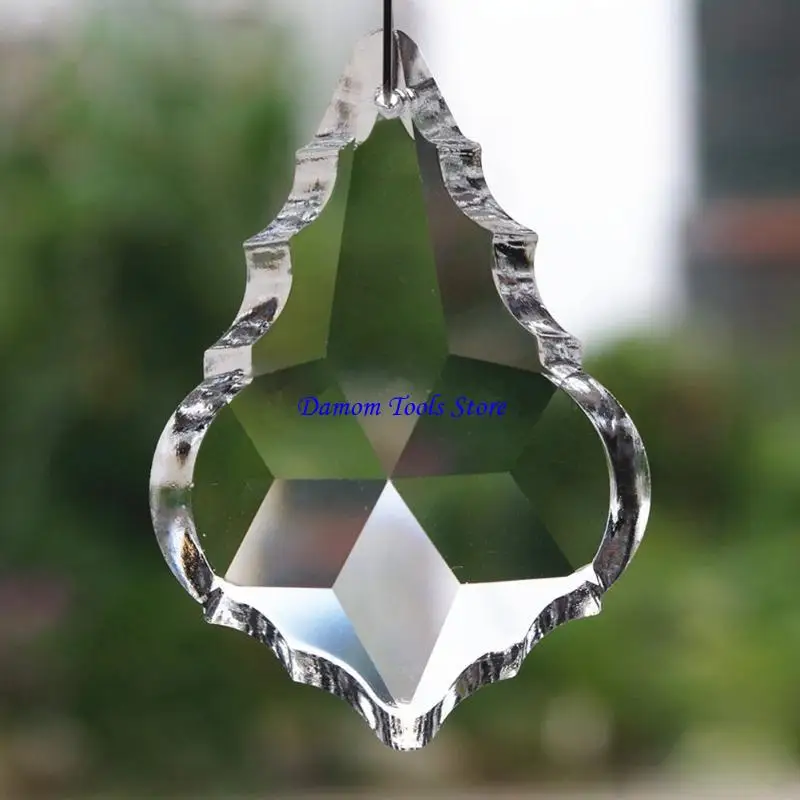 57BE Clear Chandelier Glass Crystals Lamp Prisms Parts Hanging Drops Pendants 38mm