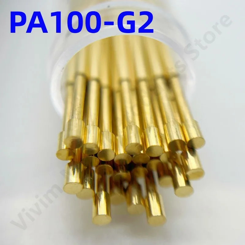 

100PCS PA100-G2 Spring Test Probe PA100-G Test Pin P100-G P100-G2 Test Tool 33.35mm 1.36mm Needle Gold Tip Dia 1.50mm Pogo Pin