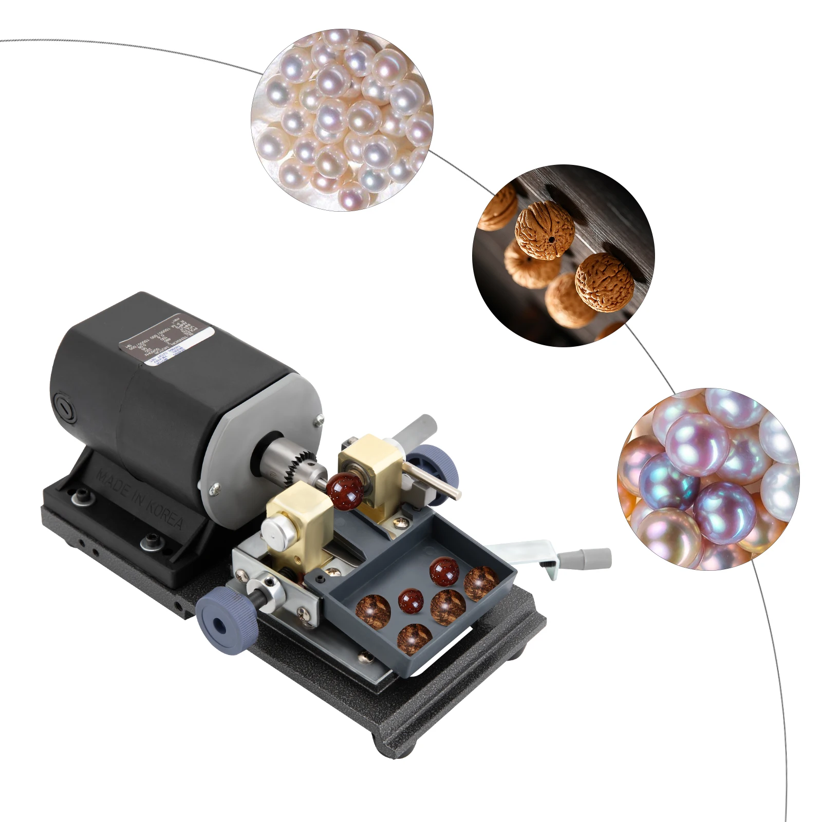 450W Pearl Drilling Machine Set Amber Pearl Driller Shell Coral Drill Tool DIY Machine Green/Black