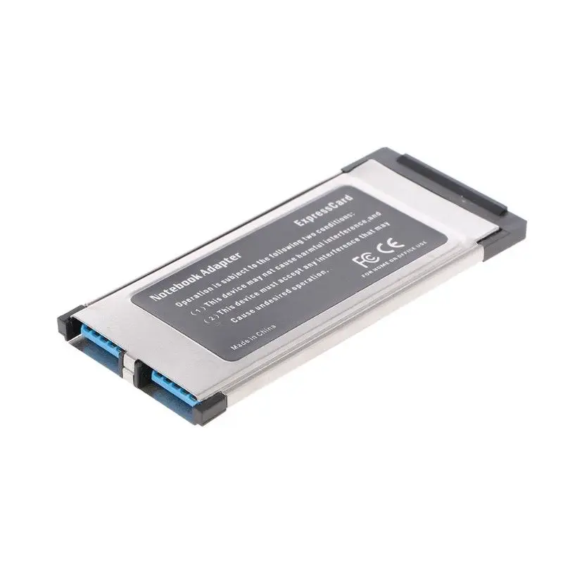 PCI-E PCI อะแดปเตอร์แปลงการ์ด Expresscard 2พอร์ต34มม. เป็น USB 3.0