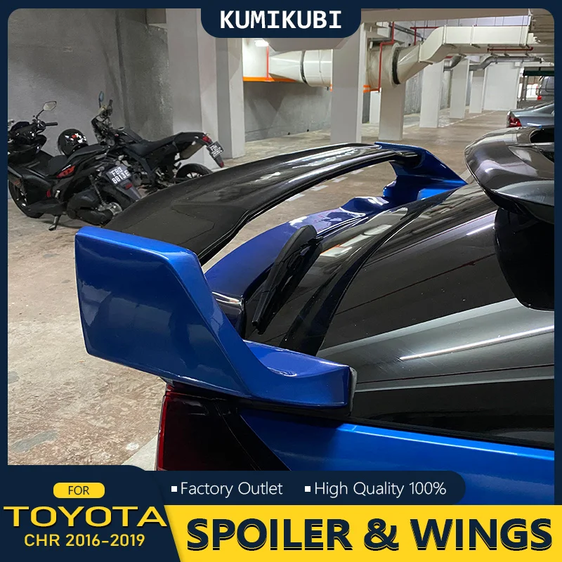 For Toyota CHR C-HR 2016 2017 2018 2019 High Quality ABS Plastic Material Rear Trunk Spoiler Wing Sport Accessories Body Kit
