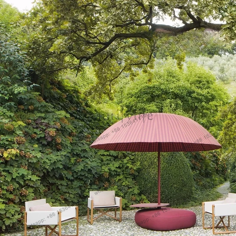 

Creative design Garden umbrella with seat cushion Personalized layout Casual lazy sun umbrella Outdoor parasol