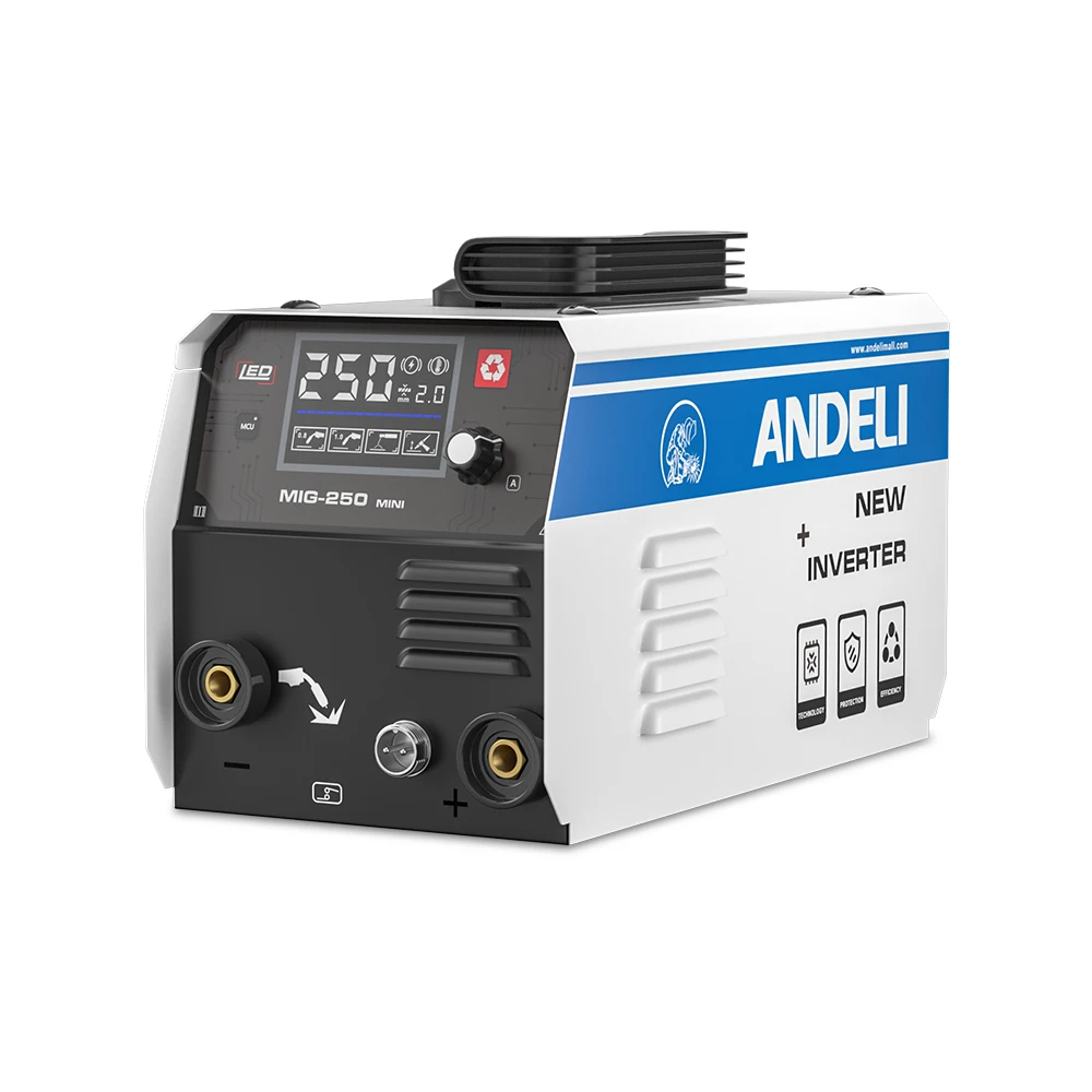 ANDELI MIG-250 Gasless MIG Welding Machine Household MINI MIG welding machine suitable for beginners