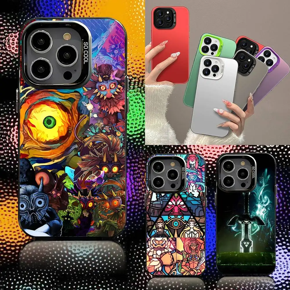 

Game L-Legends Player Z-Zeldas Phone Case For iPhone 16,15,14,13,12,11,Pro,XS,Max,Plus,Mini,SE Black Candy Matte Shockproof Case