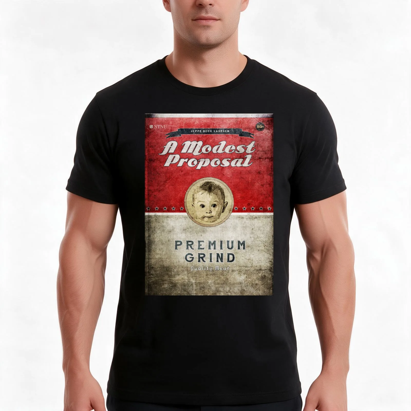 A Modest Proposal Jonathan Swift 2 T-Shirt, Summer Casual Cotton Tee, Oversized Streetwear Tops, Vintage Graphic Print