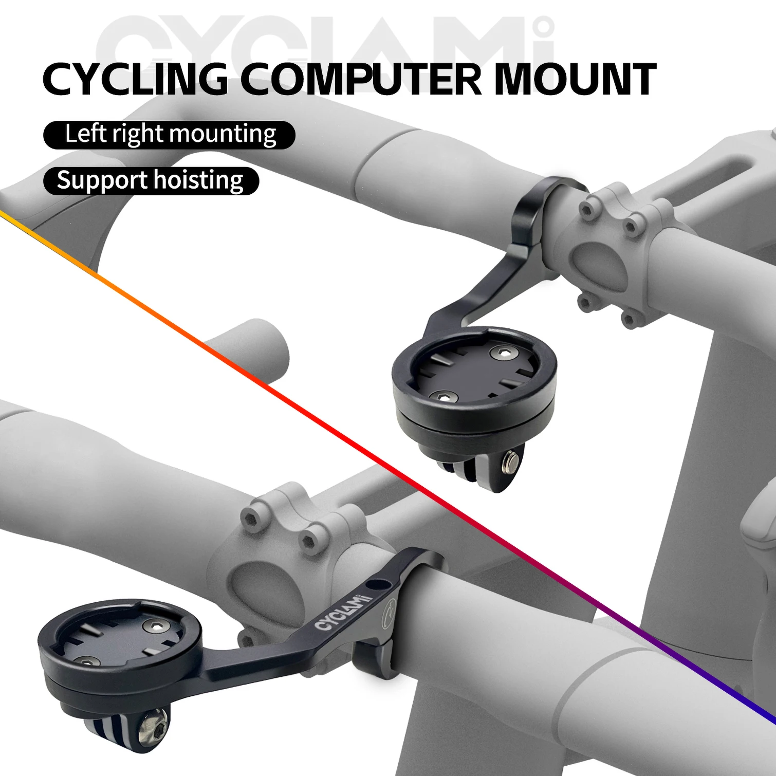 CYCLAMI S5 Bike Computer Mount MTB Road GPS Headlight Holder For GARMIN XOSS IGPSPORT Camera GoPro Bracket Bicycle Accessories