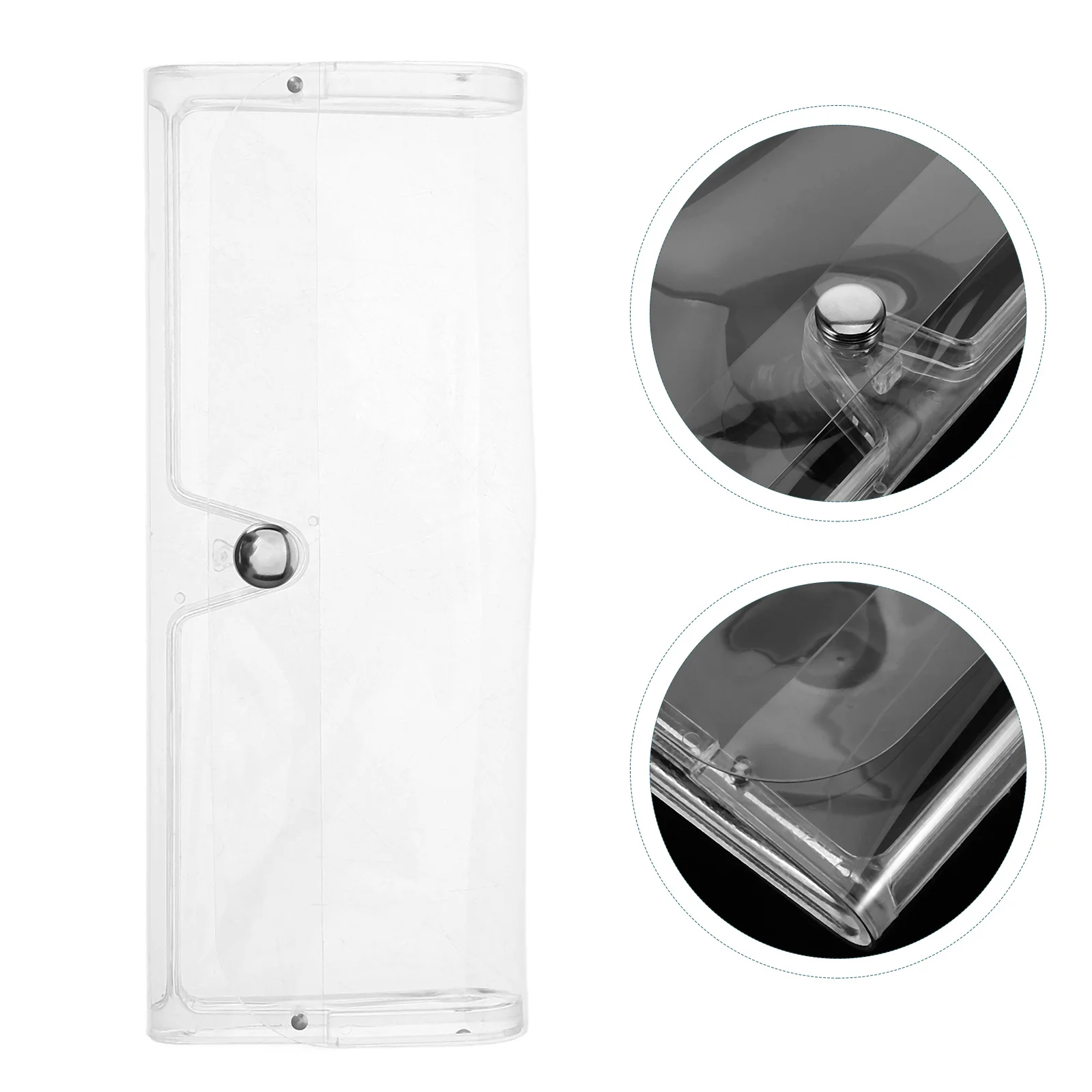 

10pcs Eyeglasses Cases Transparent Plastic Sunglasses Protector Clear Reading Glasses Case Storage Accessories