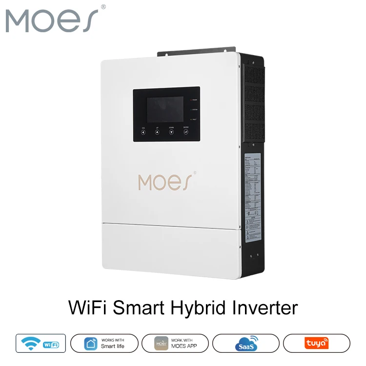 Hybrid Solar Power Inverter 4.2KW 6.2KW Off-Grid 48V Inverter Charger WiFi Smart DC to AC Inverter MOES