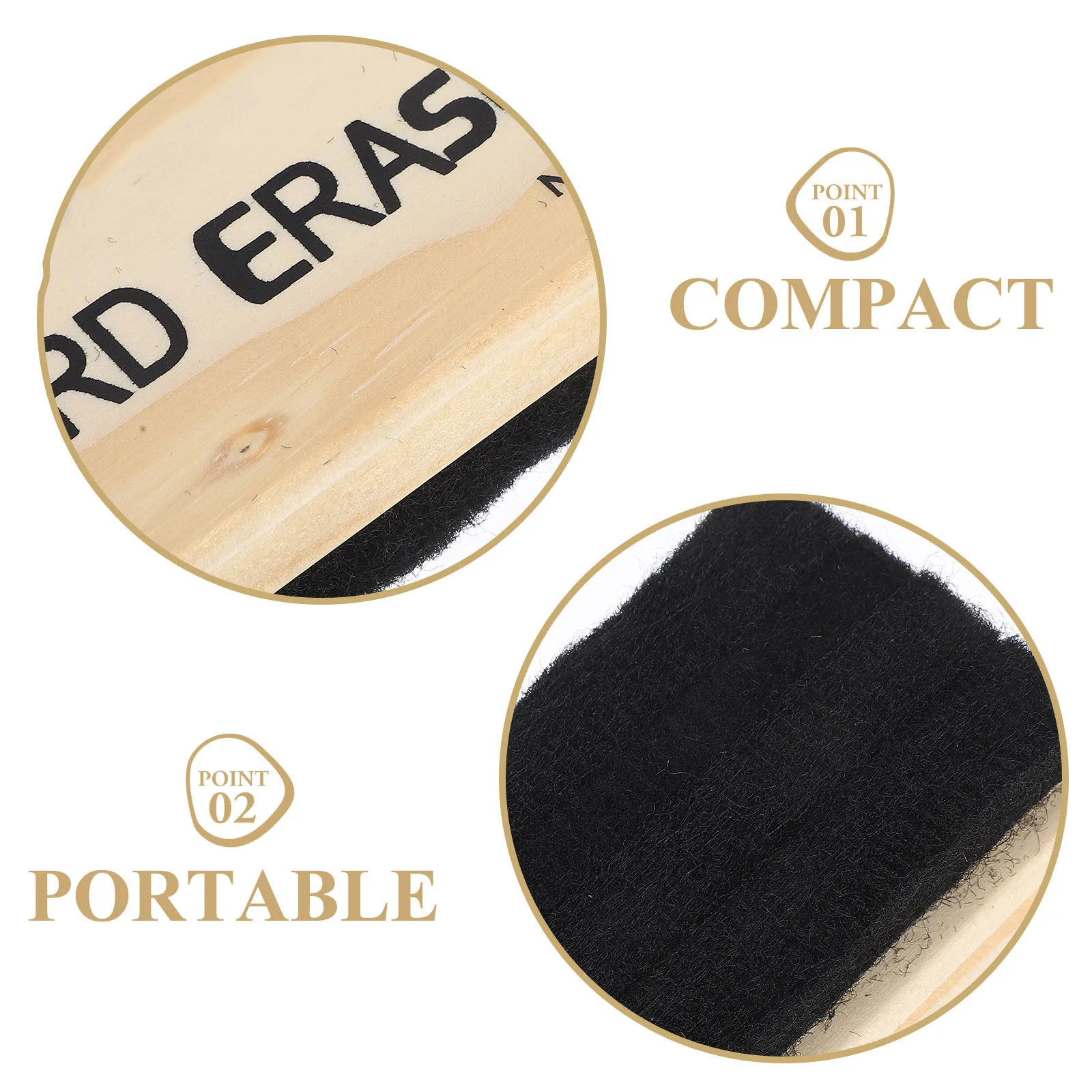 5 قطع من ممحاة السبورة الخشبية، ممحاة جافة من الصوف السميك للمعلمين، ألعاب الوالدين، تنظيف الإعلانات الخارجية #5