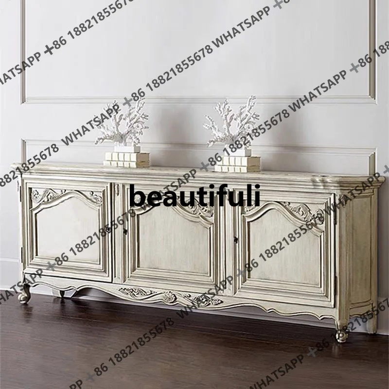 

American vintage complete oak sideboard, home design, carved sideboard, French