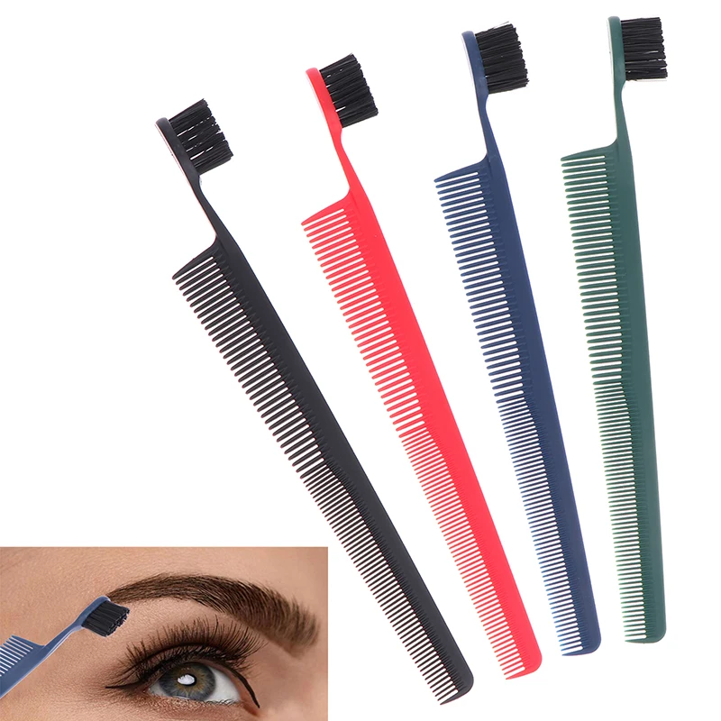 Hairline Broken Hair Grooming Comb And Eyebrow Brush Dual Comb Double Head Eyebrow Eyelash Makeup Grooming Tool For Women Girls