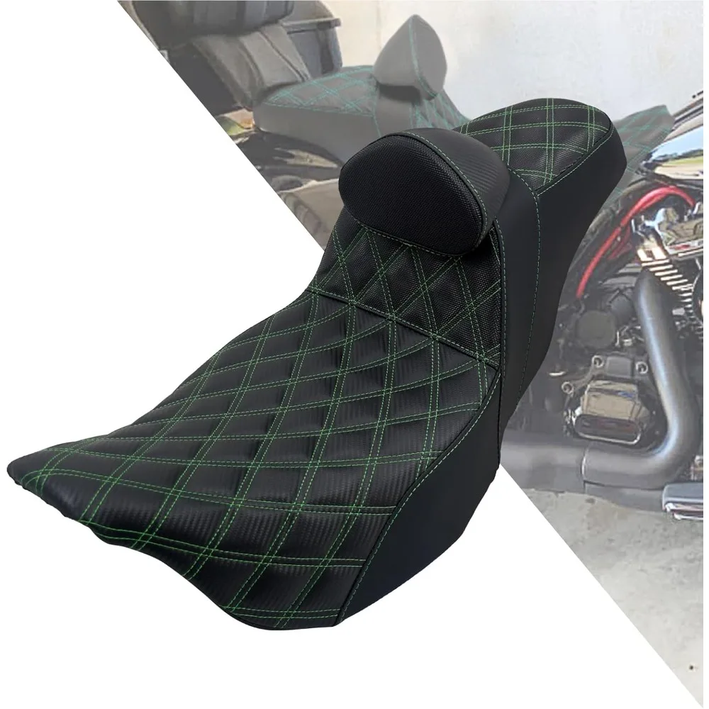 

Мотоциклетное 2-местное сиденье для водителя и пассажира со спинками для Harley Electra Glide Classic Street Glide Road Glide 2009