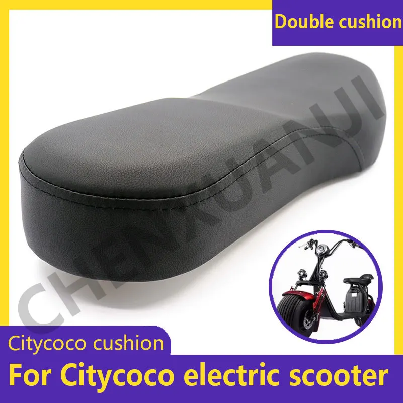 Double Cushion Suitable for Citycoco Electric Scooter Large Seat  High-quality waterproof and wear-resistant