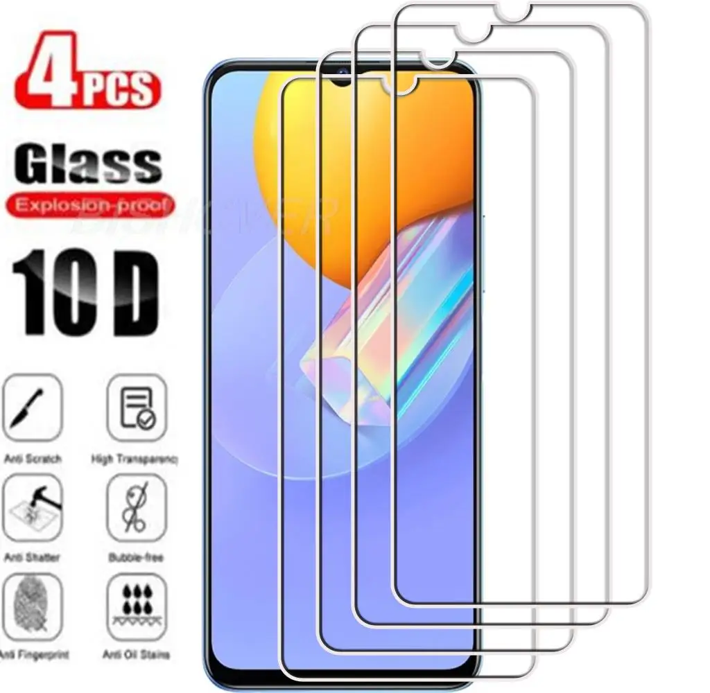 4Pcs Tempered Glass FOR Vivo Y31 6.58