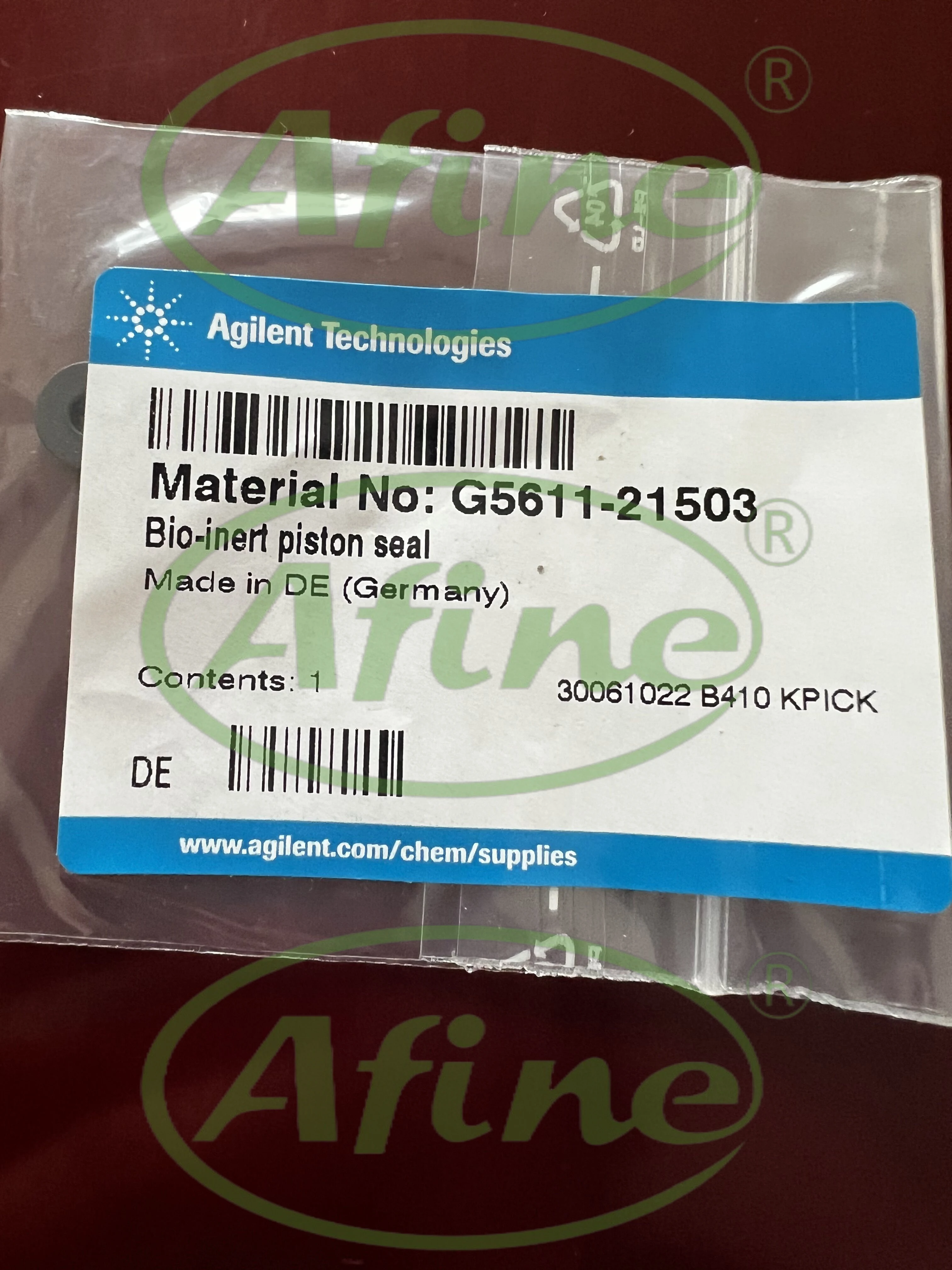 

AFINE (Agilent G5611-21503), Bio-Inert Piston Seal for G5611A, G5654A 1260 Bio-Inert Quaternary Pump