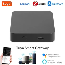 Passerelle intelligente multimode Bluetooth Tuya Zigequation 3.0, compatible avec Mesh Zigbee airies, Smart Home Life Andrea Control pour Alexa et Google