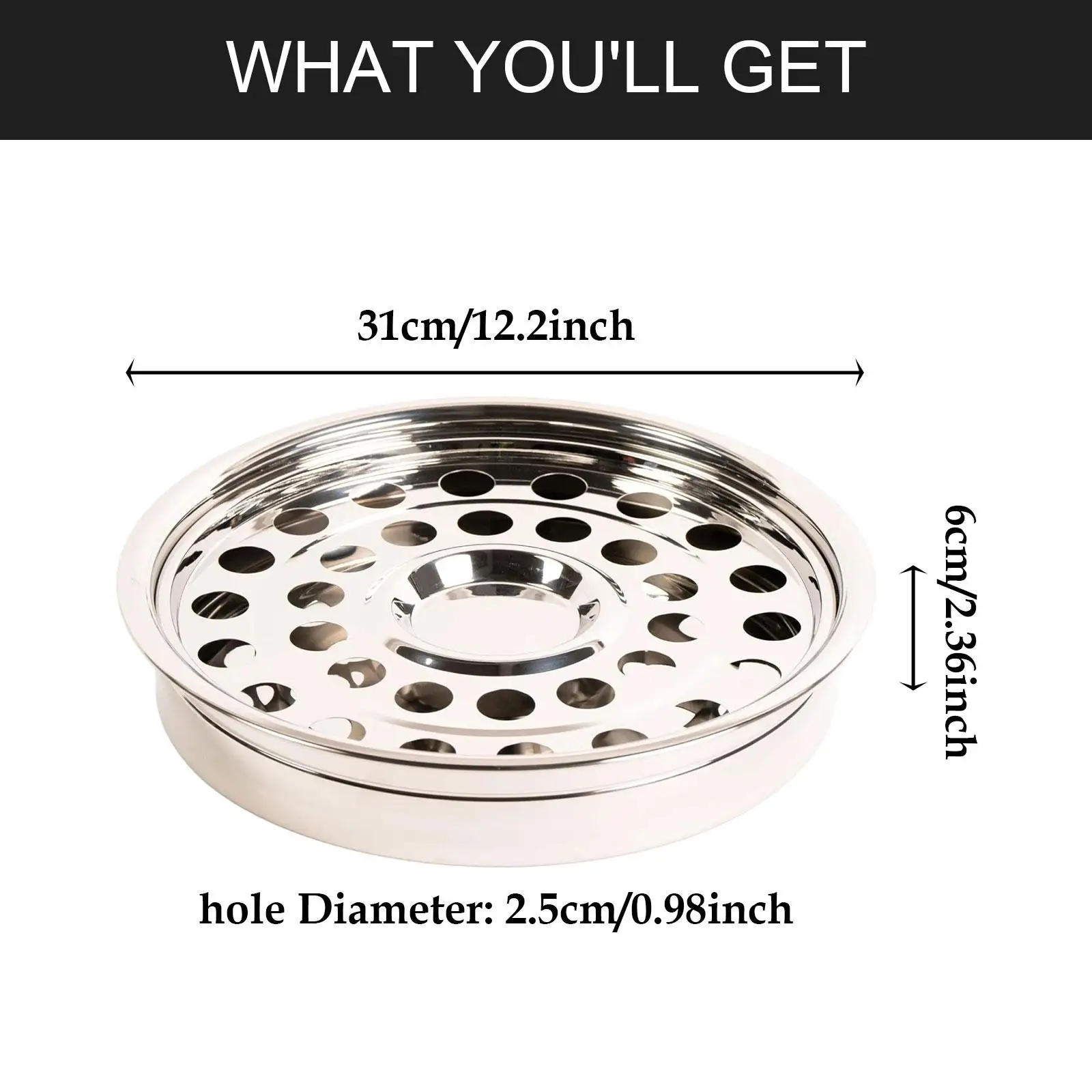 

Communion Tray Stackable Stainless Steel Round Serving Plate Easy Fill Church Supplies for Events and Meetings
