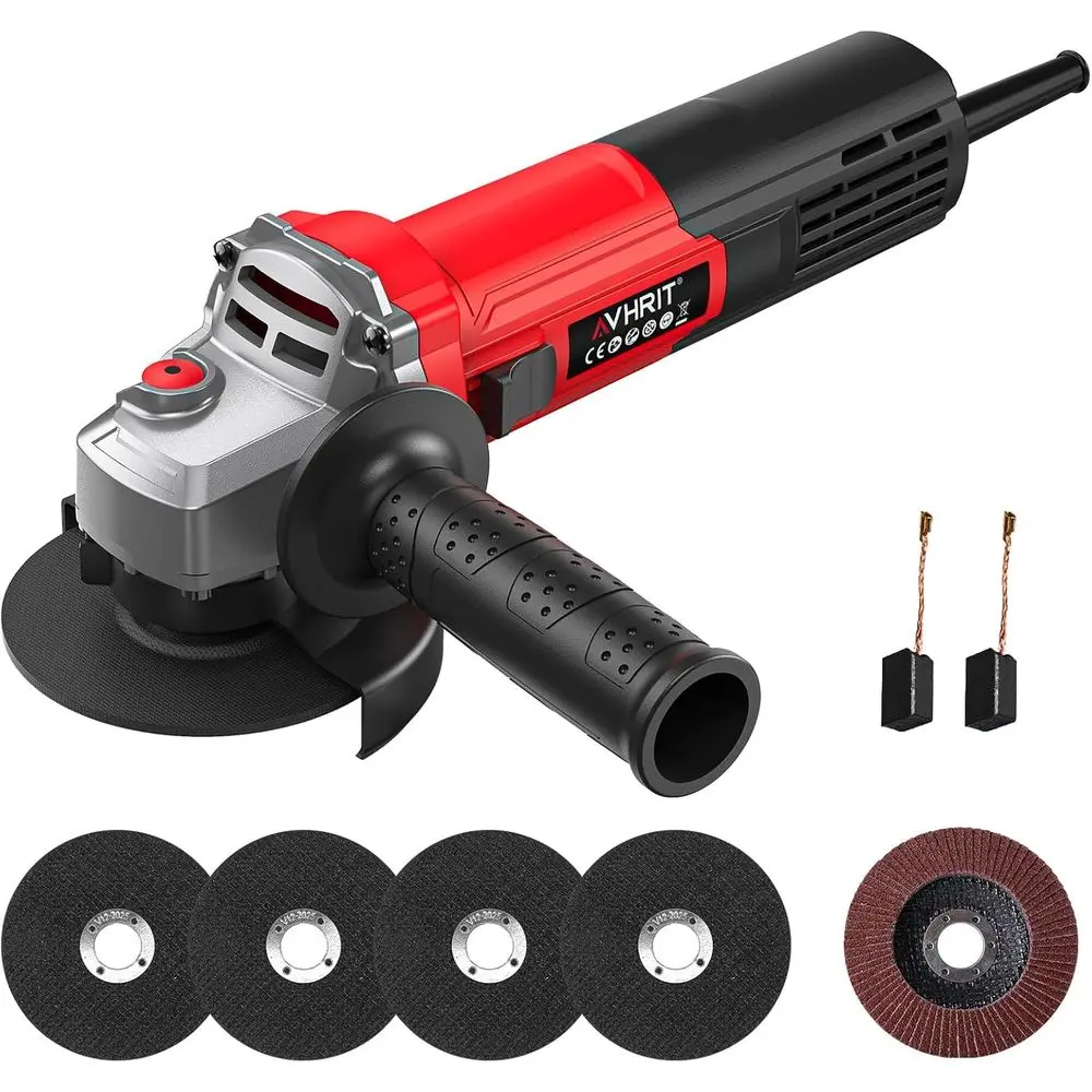 

10 Amp, 4.5-Inch 12000W High-Speed Angle Grinder for Cutting, Grinding, and Polishing